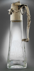 Art Nouveau Claret Jug - " Pike " Handle