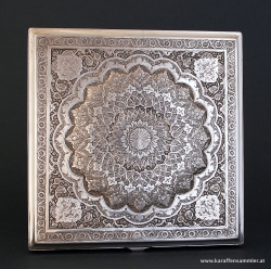 persian silver box