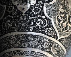 details of finely engraved decoration