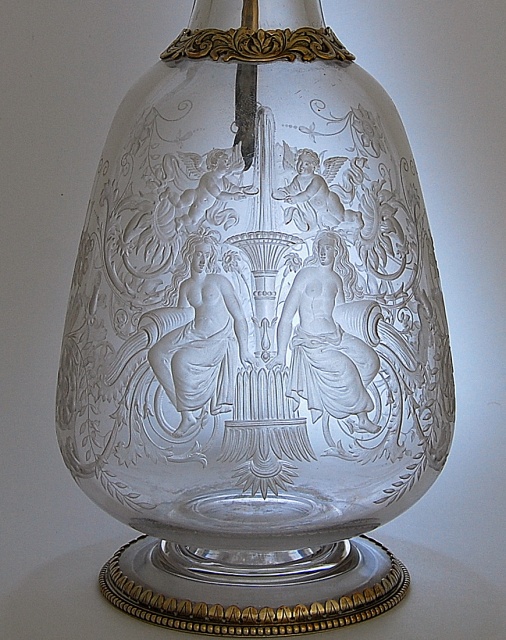 Glass by Apsley Pellat ( 1791 - 1863 ) Falcon Glass Works