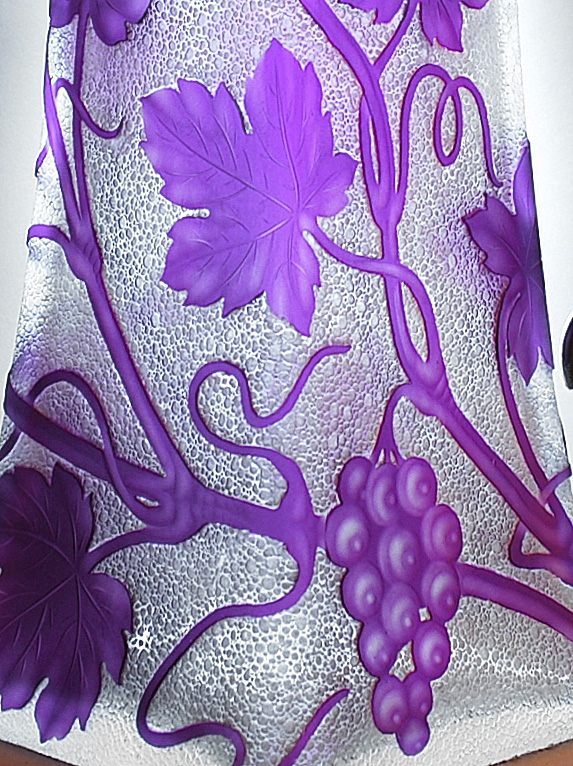 Detail of engraved cameo glass by Josef Riedel - Polaun