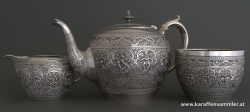 Scottish Silver Tea set in the indian style