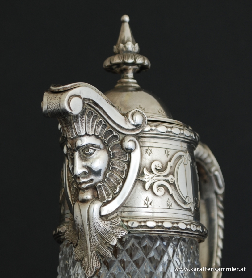 heavy cast and modelled silver mounting