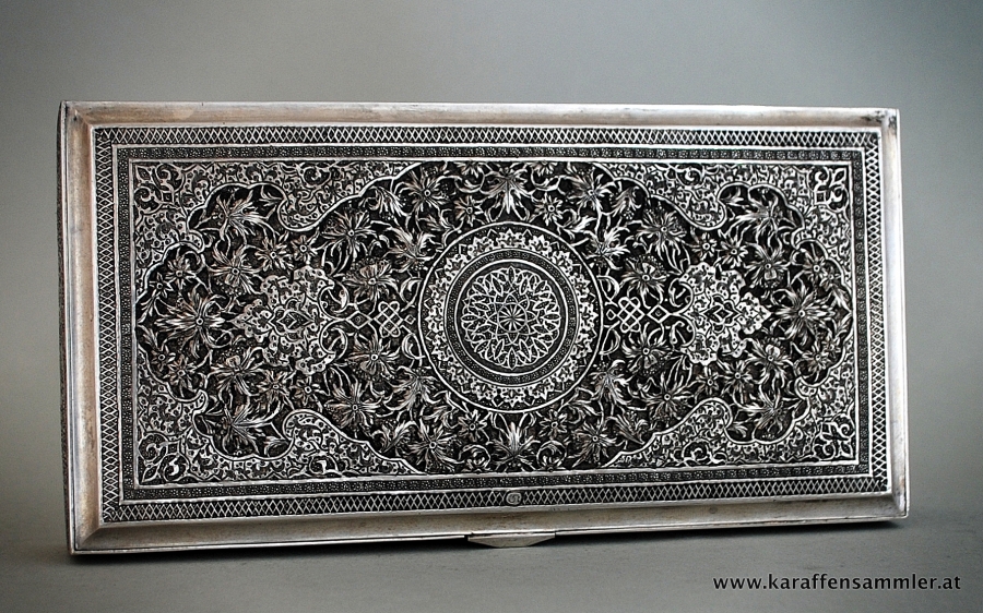 persian jahromi silver box