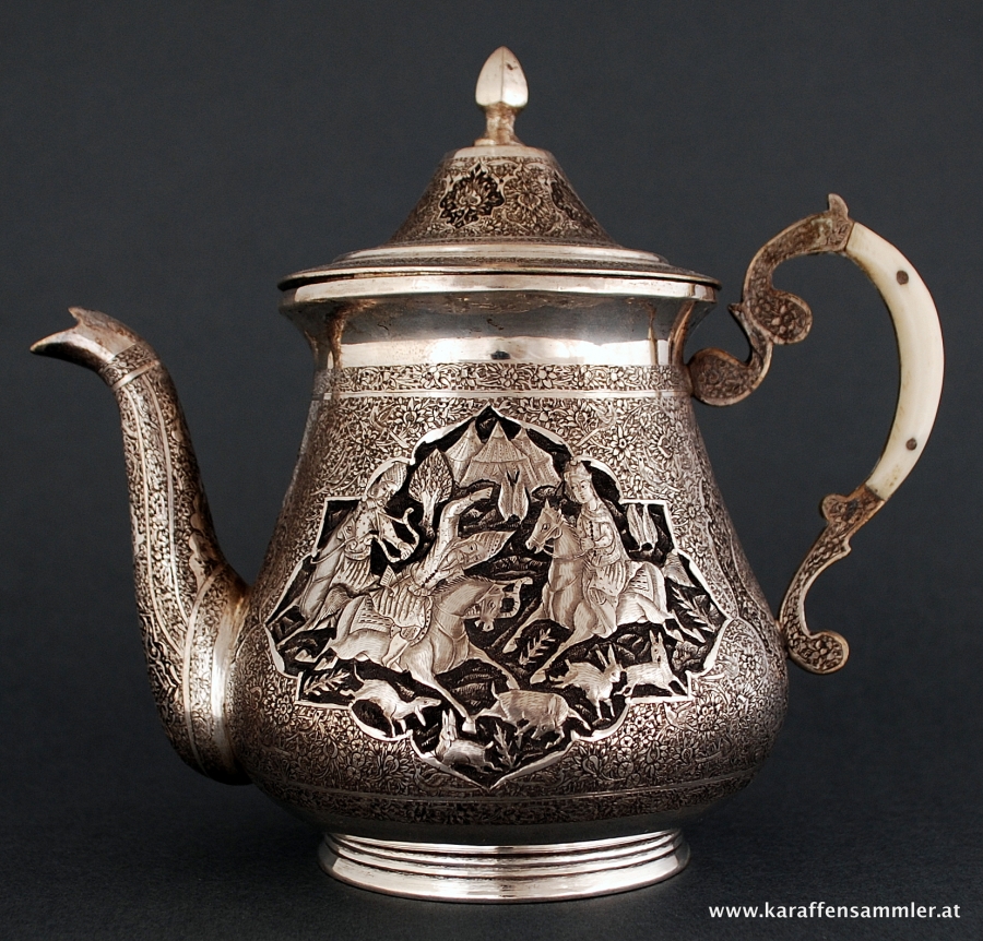 islamic silver teapot