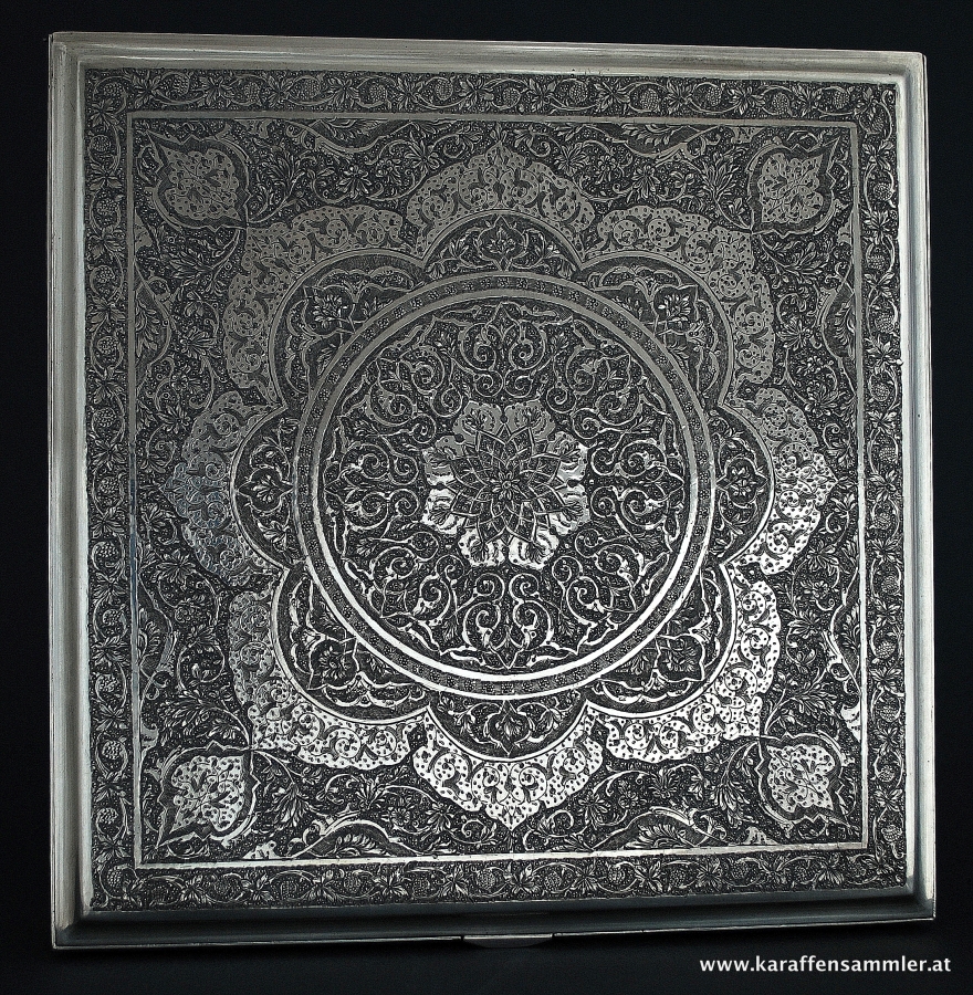 persian islamic silver box