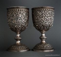 Indian kutch goblets - attributed to Oomersi Mawji