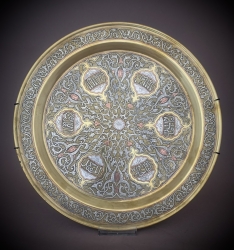 Mamluk revival plate, Damascus, Syria, late 19th century