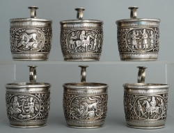 Set of 6 Persian Teaglass Holders
